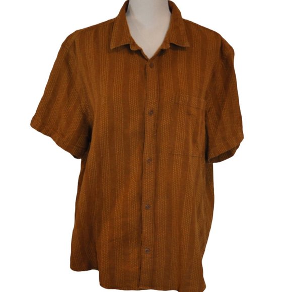 Madewell Men's Casual Button Down Shirt in Mustard - Picture 2 of 6